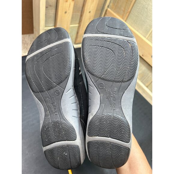 Dansko Womens Black Athletic Walking Shoes Size 9 EU39 Mesh & Suede Upper Comfor - Picture 8 of 10